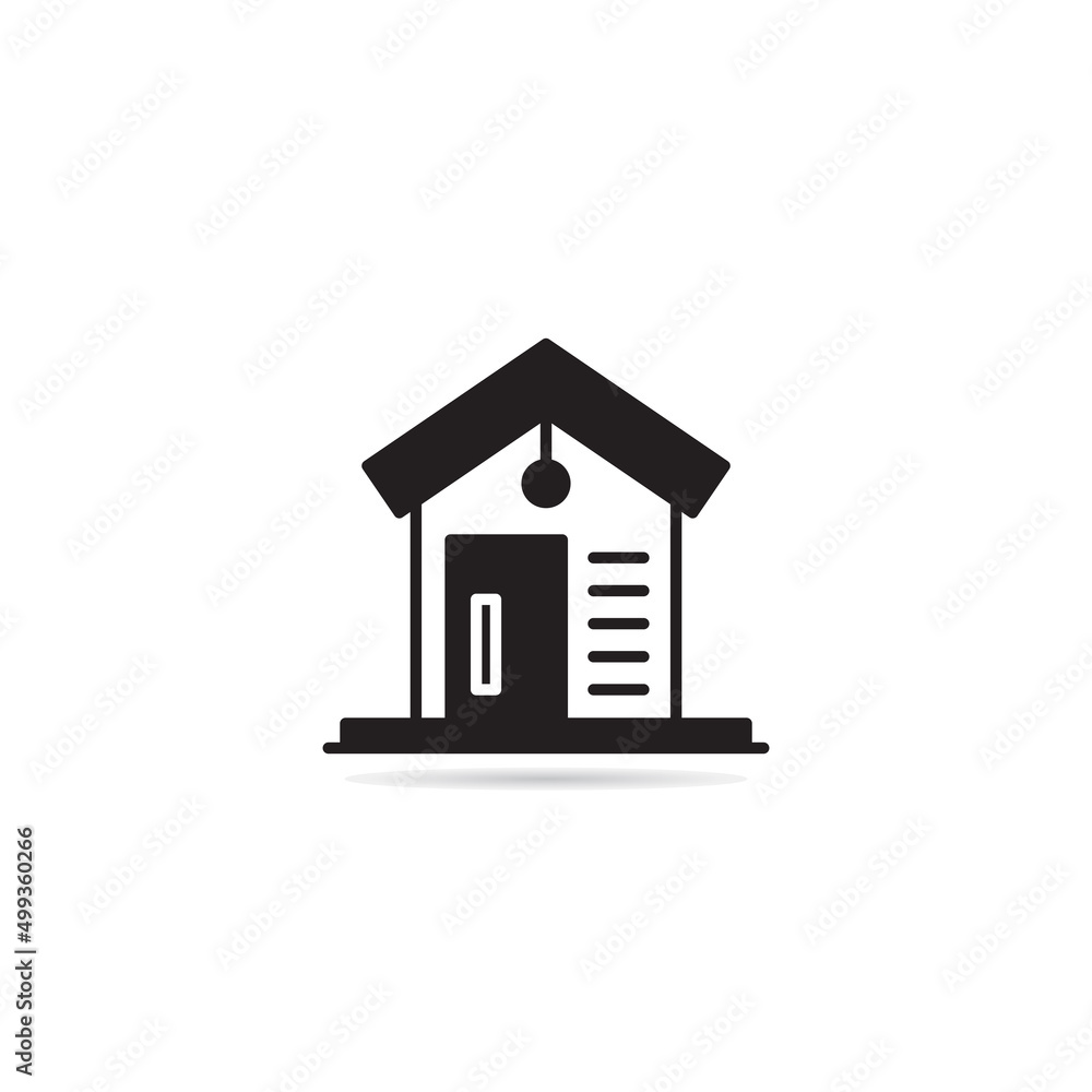 home building icon vector illustration