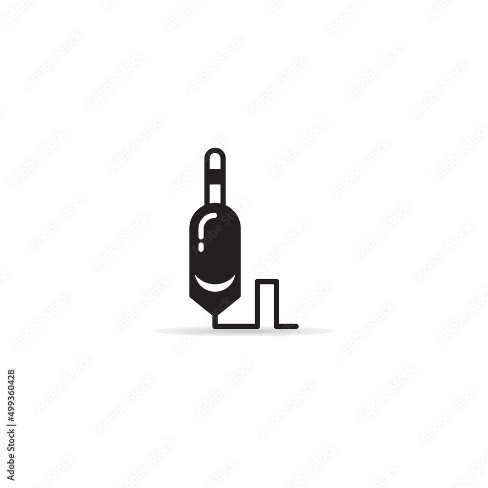 audio plug icon on white background audio plug icon on white background