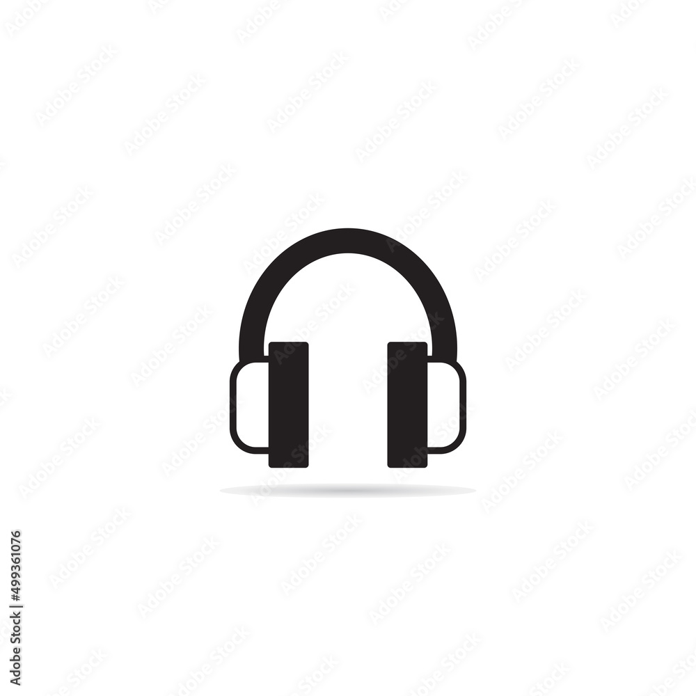 headphone icon on white background headphone icon on white background