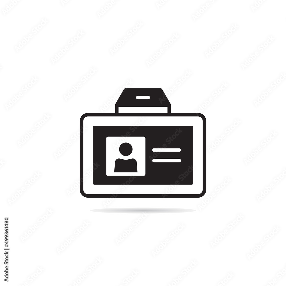 id and business card badge icon vector illustration id and business card badge icon vector illustration