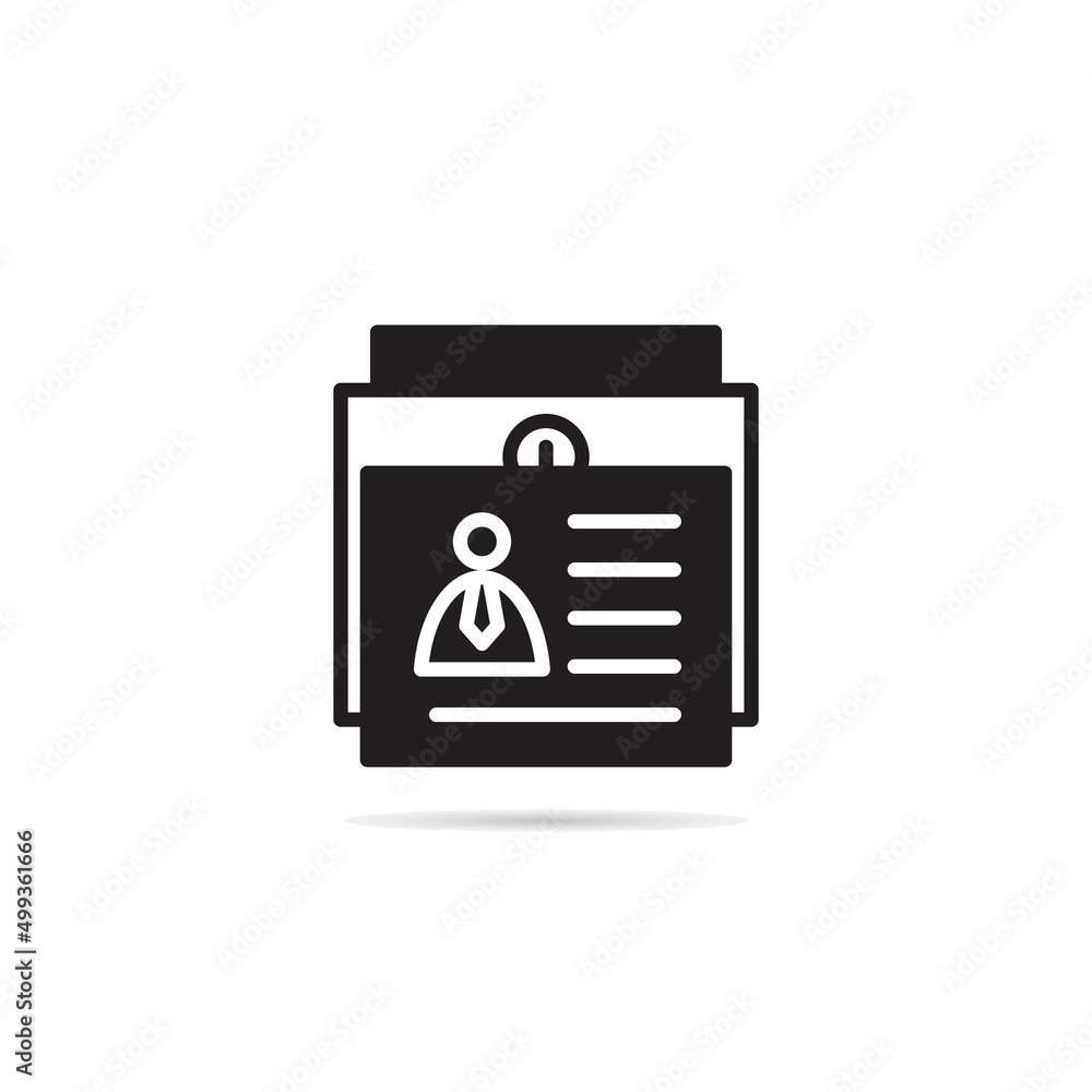 id and business card icon vector illustration id and business card icon vector illustration
