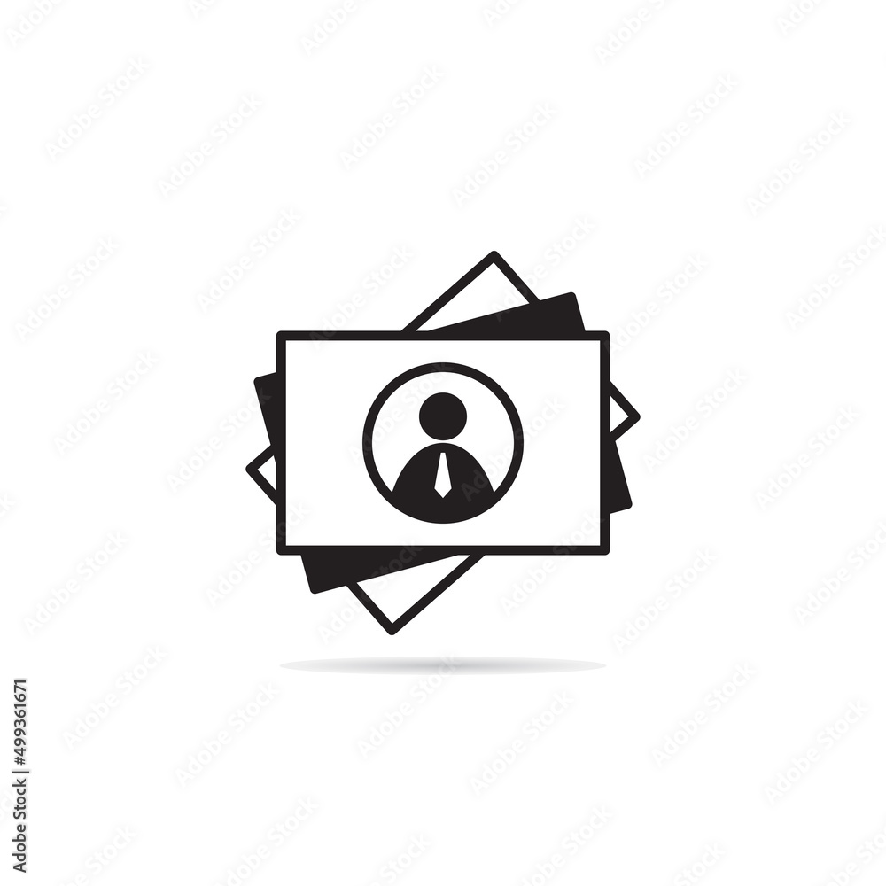 id and business card icon vector illustration id and business card icon vector illustration