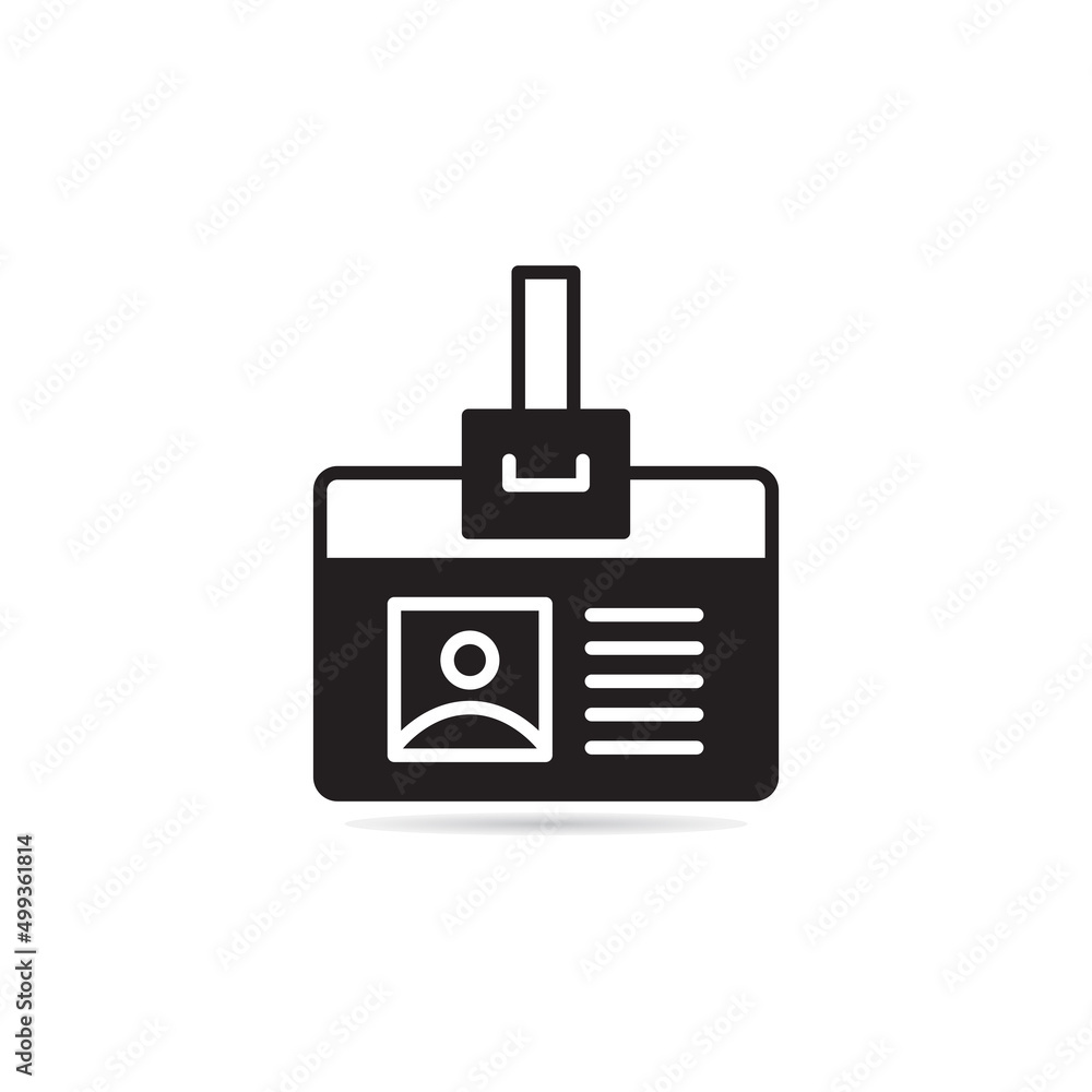 id and business card icon vector illustration id and business card icon vector illustration