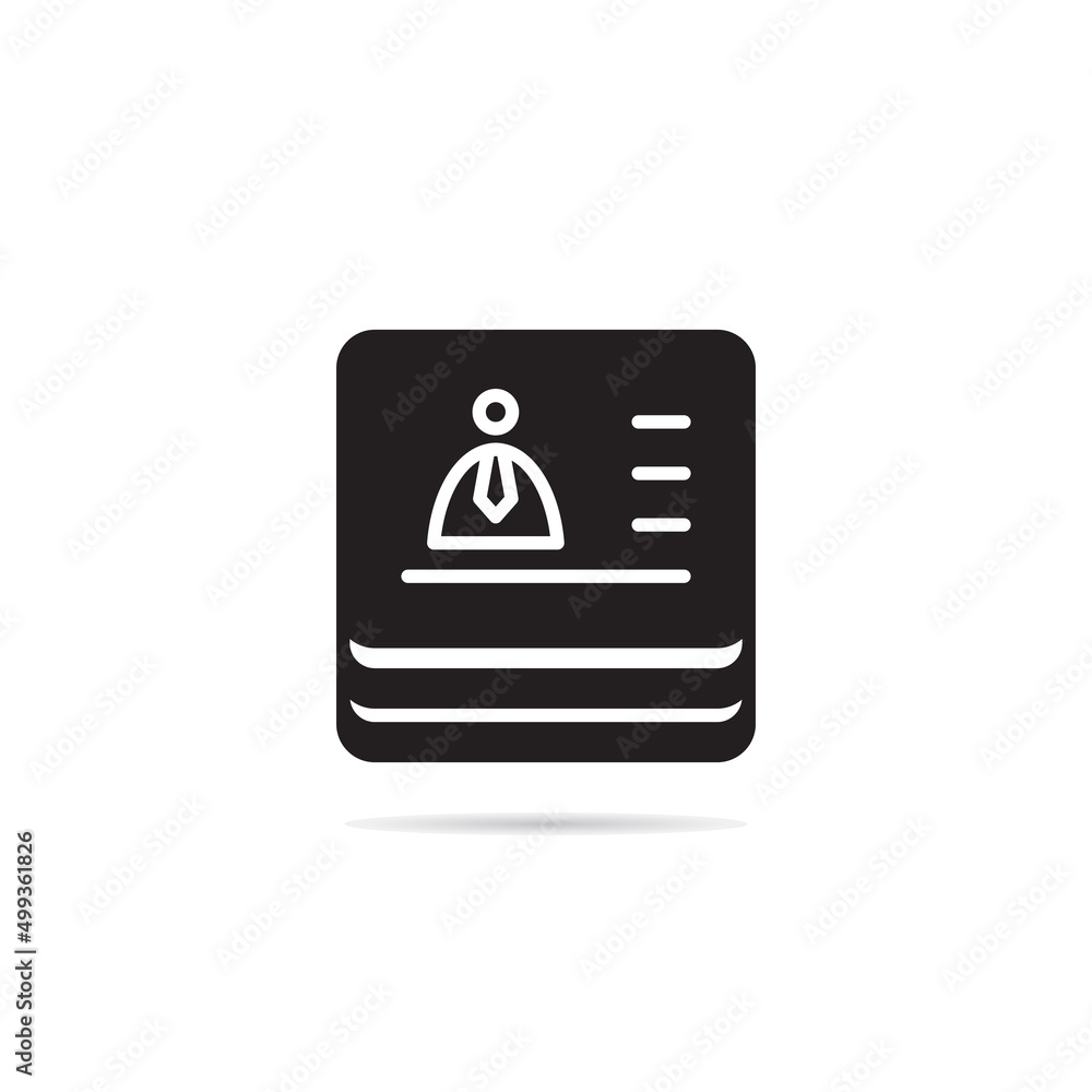 id and business card icon vector illustration id and business card icon vector illustration