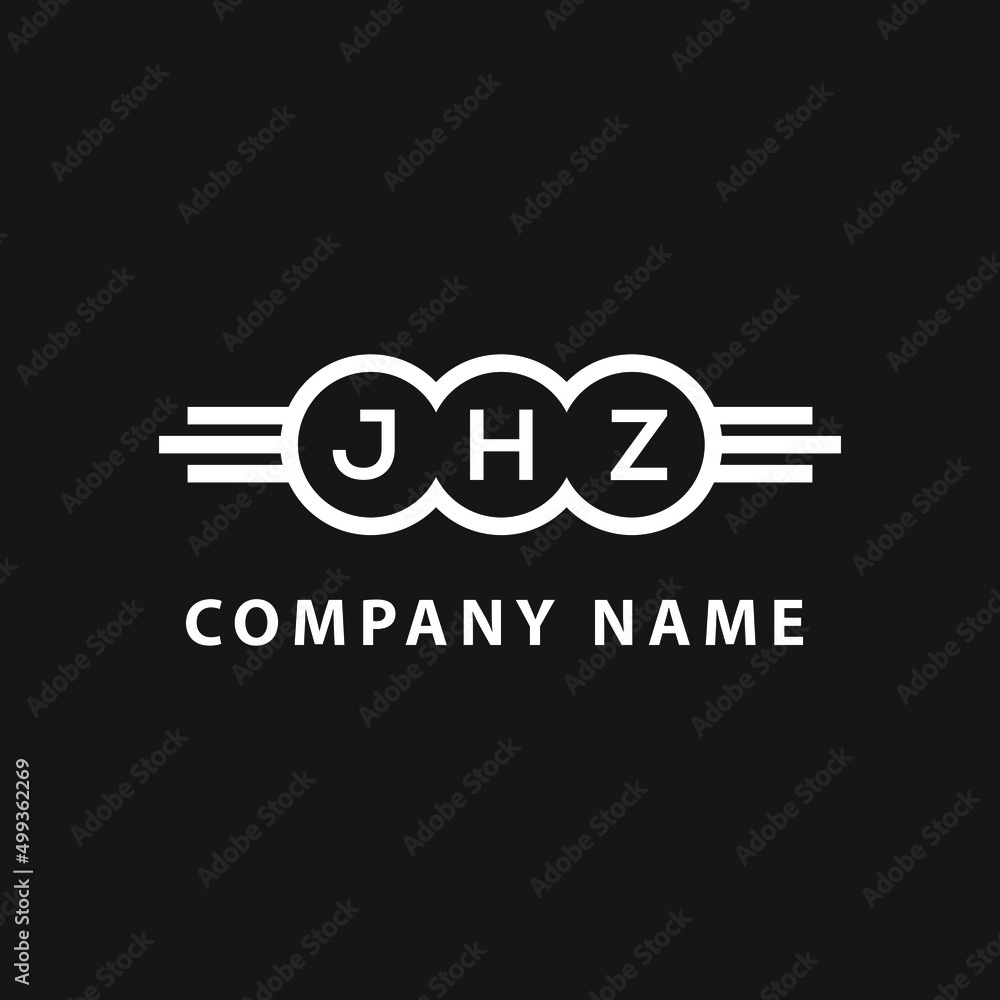 JHZ letter logo design on black background. JHZ creative initials letter logo concept. JHZ letter design. JHZ letter logo design on black background. JHZ creative initials letter logo concept. JHZ letter design.