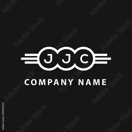 Fototapeta Naklejka Na Ścianę i Meble -  JJC letter logo design on black background. JJC creative initials letter logo concept. JJC letter design. 