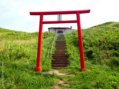 Sukoton Shrine in Rebun island , Hokkaido, Japan photo