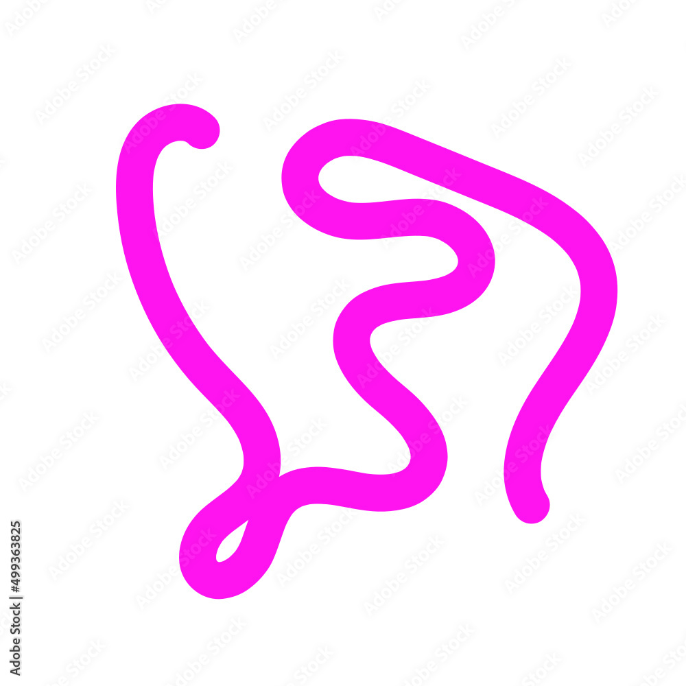 Abstract Organic Shape Vector Illustration Neon Purple Abstract Organic Shape Vector Illustration Neon Purple