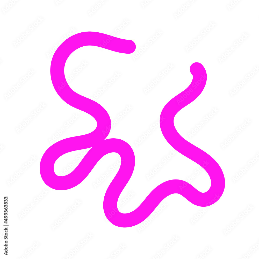 Abstract Organic Shape Vector Illustration Neon Purple Abstract Organic Shape Vector Illustration Neon Purple