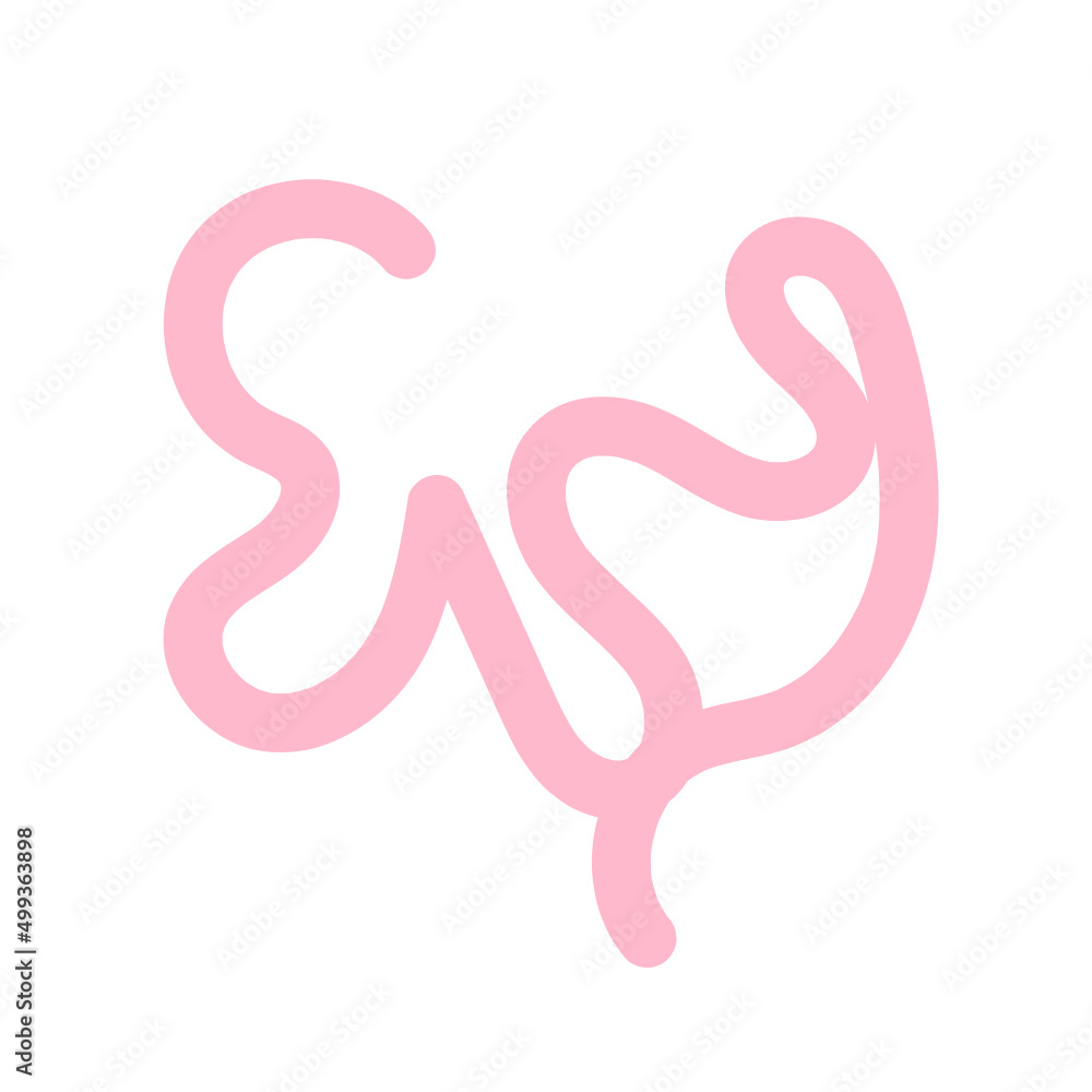 Abstract Organic Shape Vector Illustration Pale Pink Abstract Organic Shape Vector Illustration Pale Pink