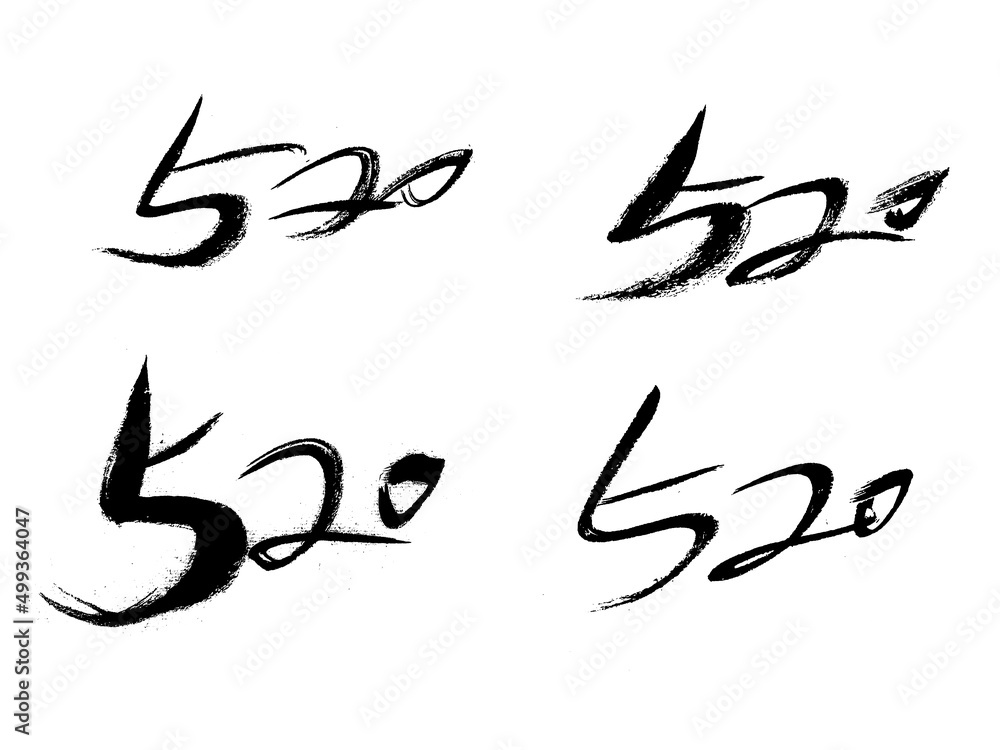 Obraz premium 520 Handwritten Calligraphy Fonts