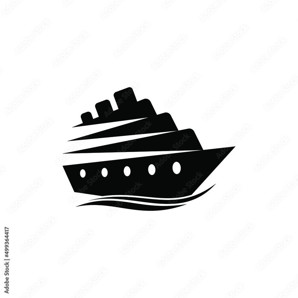 abstract ship logo vector