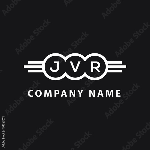 JVR letter logo design on black background. JVR creative initials letter logo concept. JVR letter design.
