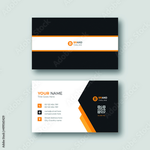 Elegant modern minimal business card template