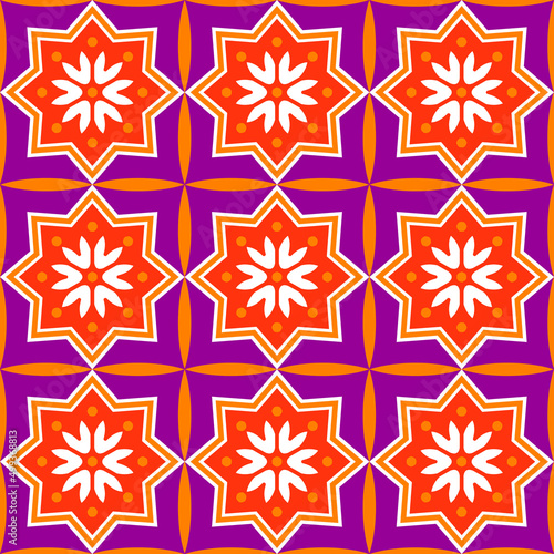 Talavera tiles seamless pattern