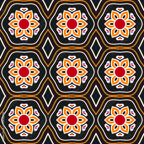 antique portuguese tile pattern