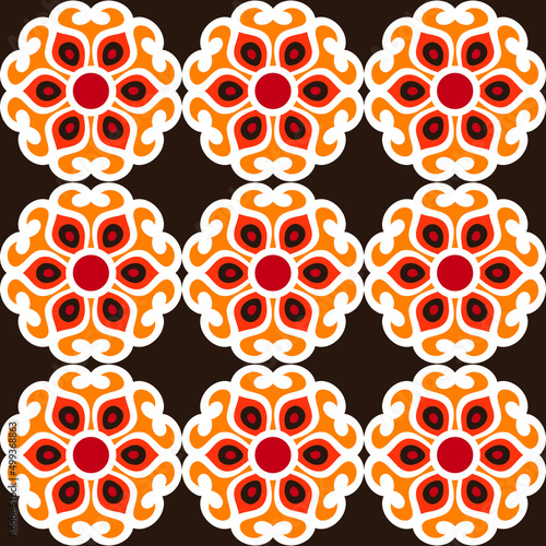 Japanese inspired pattern vector