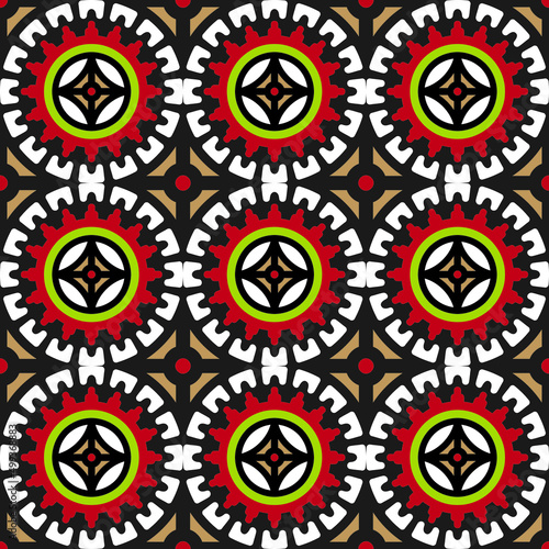 Seamless portugal or spain azulejo tile