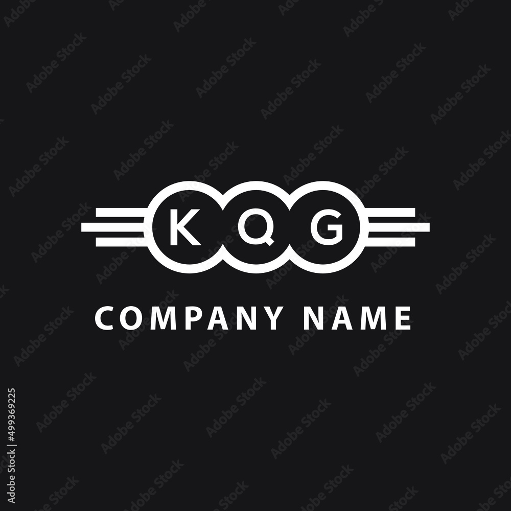KQG letter logo design on black background. KQG creative initials letter logo concept. KQG letter design. KQG letter logo design on black background. KQG creative initials letter logo concept. KQG letter design.