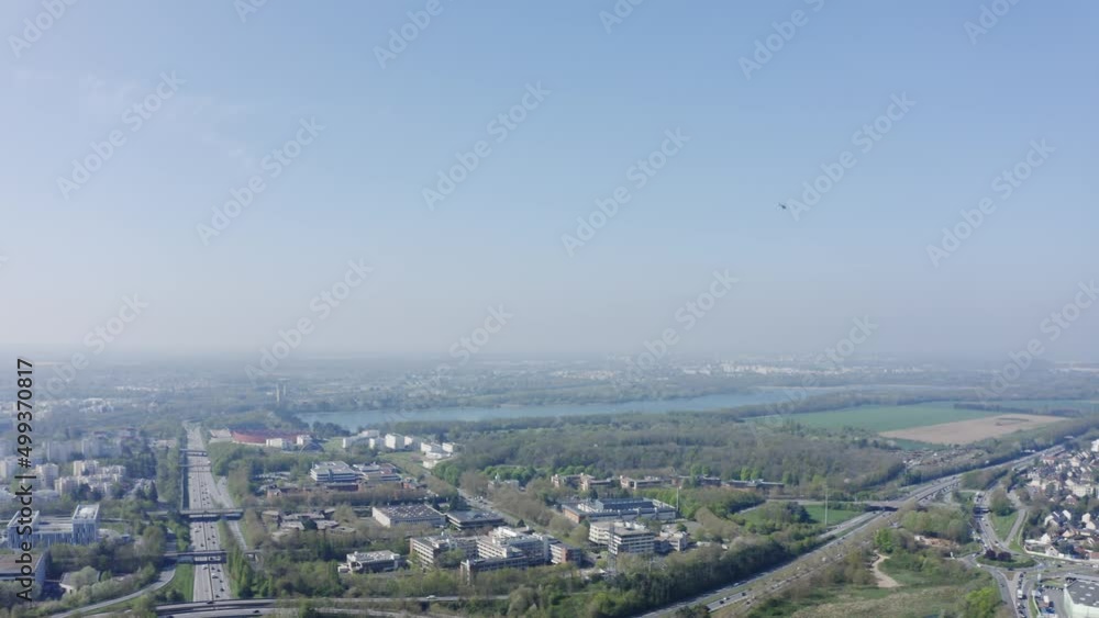 Helicopter over the city. AERIAL Helicopter. Helicopter over the city. AERIAL Helicopter.