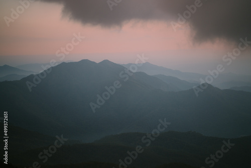 Dawn at Doi Inthanon National Park Thailand