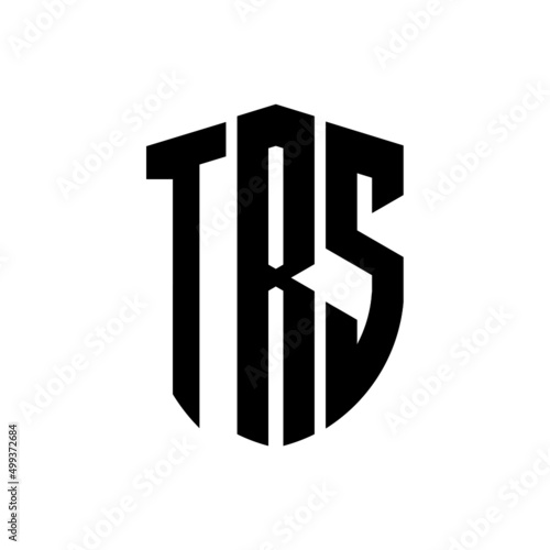 TRS letter logo design. TRS modern letter logo with black background. TRS creative  letter logo. simple and modern letter logo. vector logo modern alphabet font overlap style. Initial letters TRS   photo