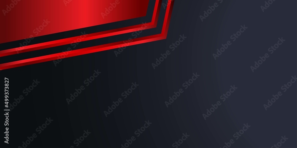 Obraz premium Abstract red and black shapes background with glowing red lines