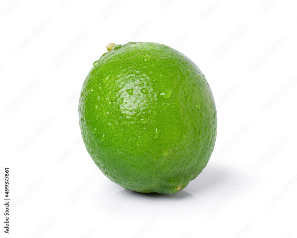 lime on white background