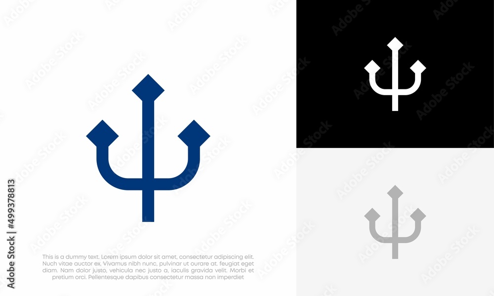 trident logo design vector trident logo design vector