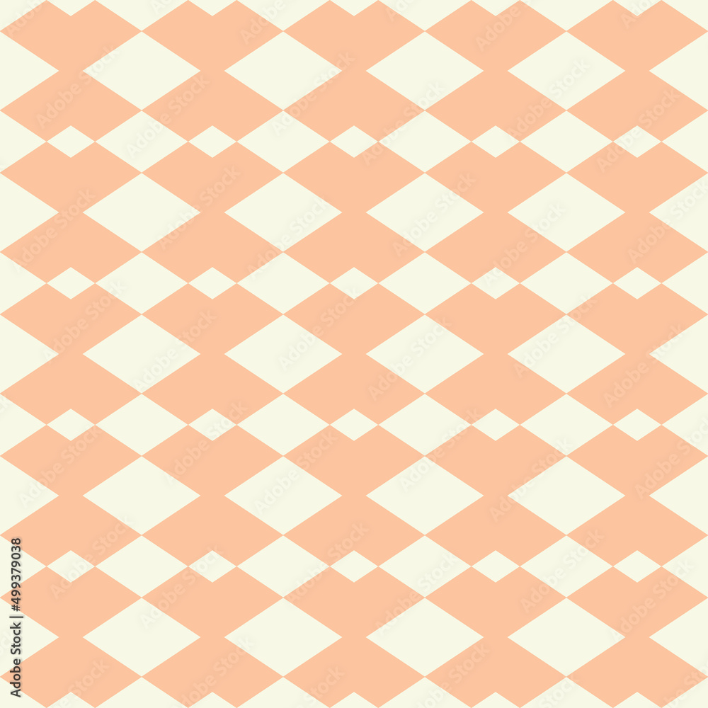 Orange geometric vector pattern, abstract repeat background Orange geometric vector pattern, abstract repeat background