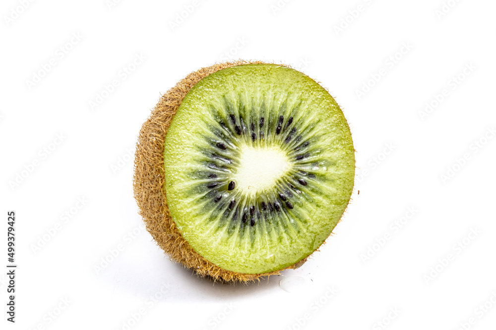 Kiwi isolated in white background - shot in studio lighting.