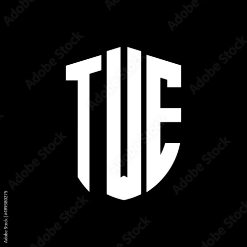 TVE letter logo design. TVE modern letter logo with black background. TVE creative  letter logo. simple and modern letter logo. vector logo modern alphabet font overlap style. Initial letters TVE  photo