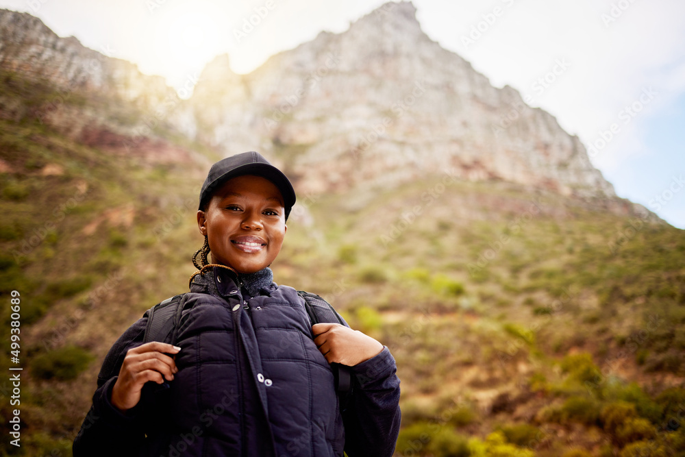 Nature called and I answered. Shot of a young woman enjoying a day in nature. Nature called and I answered. Shot of a young woman enjoying a day in nature.