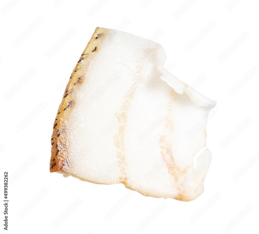 Pieces of salted pork fat isolated on white background. Pieces of salted pork fat isolated on white background.