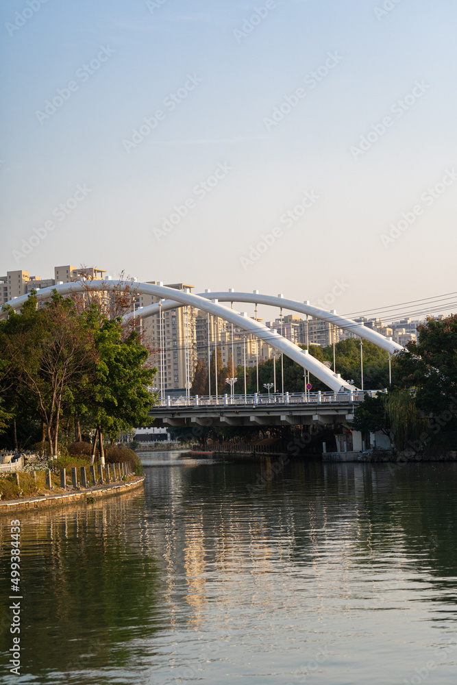 Fototapeta premium A beautiful arc bridge in Wenzhou China