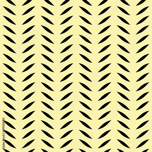 Yellow and black print, geometric vector pattern, abstract repeat background