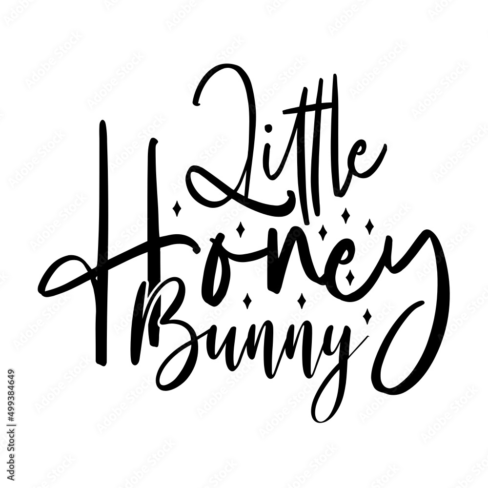 Little Honey Bunny svg - obrazy, fototapety, plakaty 