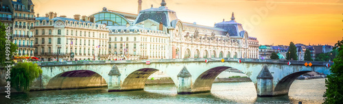 Orsay museum and river Siene, France