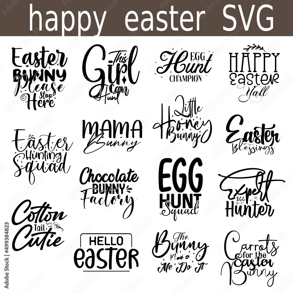Happy Easter SVG Bundle