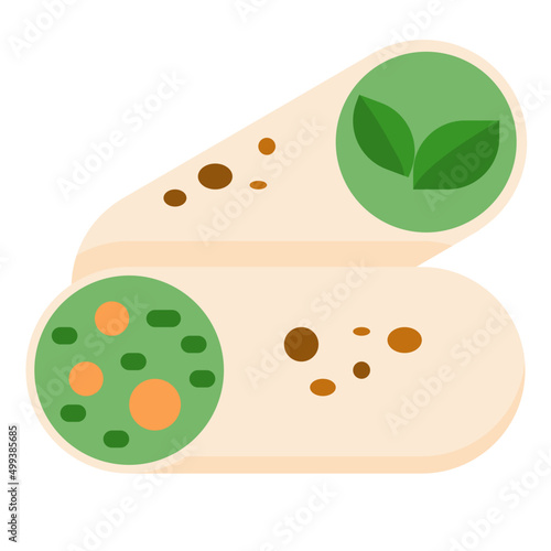 burrito flat icon