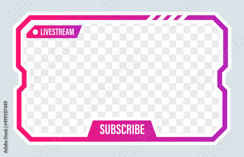 Online stream futuristic technology style.