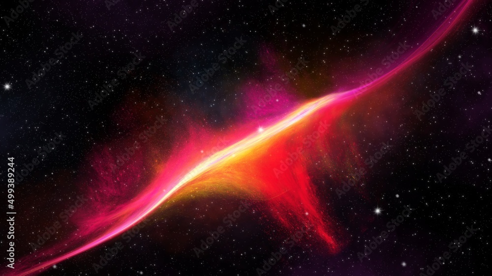 Fototapeta premium Abstract Background red and pink texture galaxy universe filled with stars, nebula and galaxy