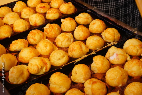 Japanese food, Takoyaki, famous in Osaka, Japan - 日本 大阪 たこ焼き 