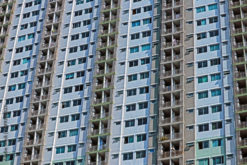 Detail of the condominium building Detail of the condominium building