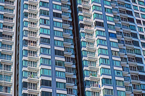 Detail of the condominium building