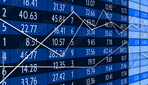 Fond de Bourse Bleu