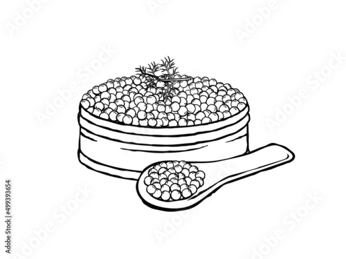 Caviar vector illustration