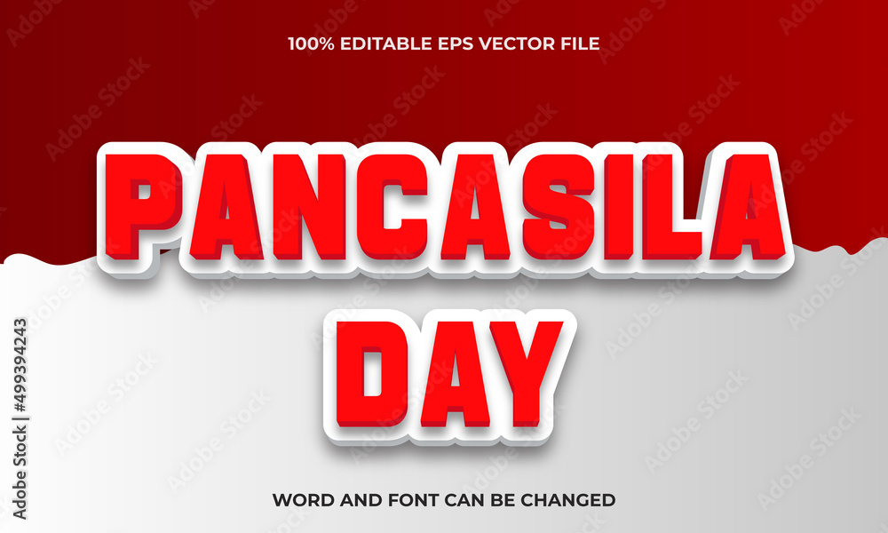 Pancasila day 3d text Effect Style, Editable 3D Text Effect with Indonesian Independence Pancasila day Text Concept Style, Pancasila day 3d text Effect Style, Editable 3D Text Effect with Indonesian Independence Pancasila day Text Concept Style,