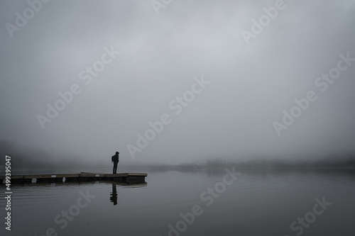fishing in the fog