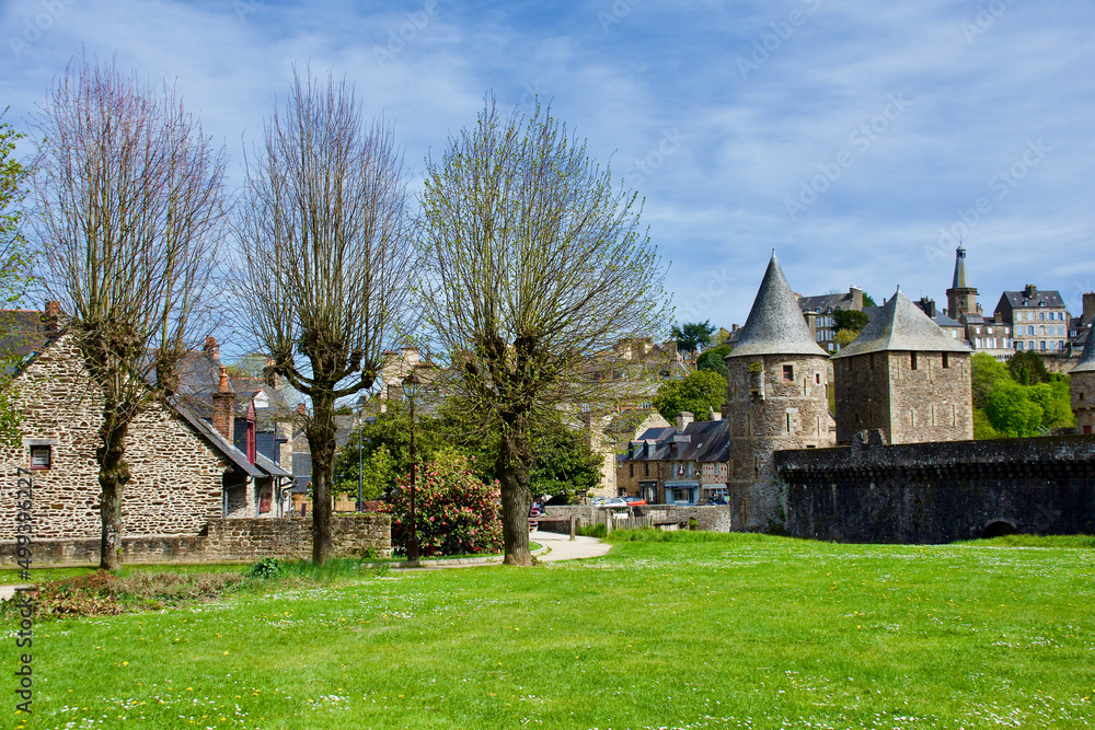 Naklejka premium Burganlage Fougères